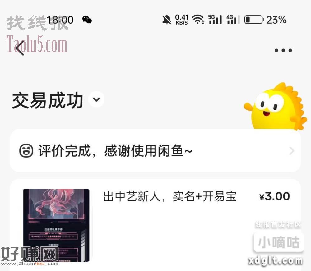 闲鱼数藏出头小毛