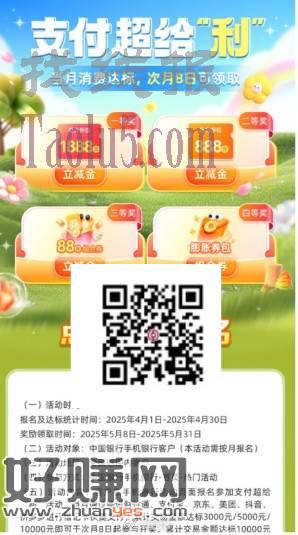 中行借记卡消费达标报名