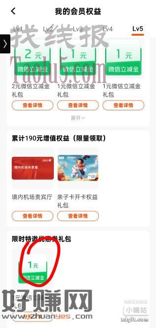 平安每月1元立减金